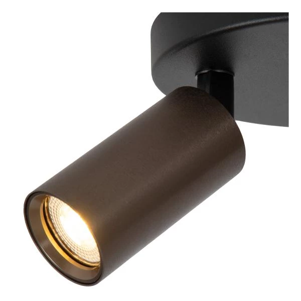 Lucide RITMO - Ceiling spotlight - Ø 18 cm - 3xGU10 (MR11) - Coffee - detail 1